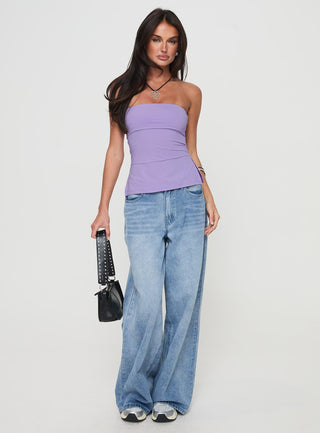 Strutter Strapless Top Purple