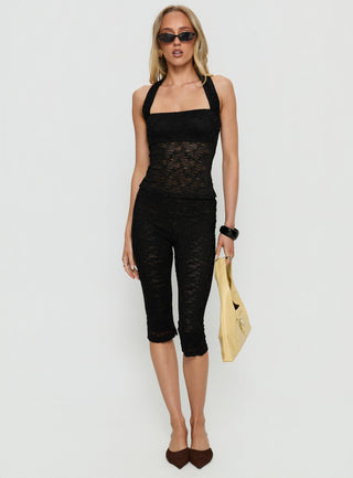 Babydoll Capri Pants Noir