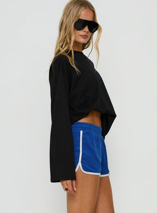 Silaro Terry Towelling Shorts Blue / White