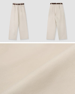 [Belt set] (basic/long) Wide pants - 4 sizes