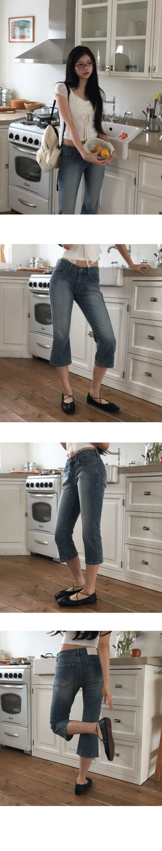 Luffy 3/4 Capri Blue Pants