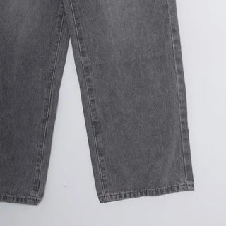 Wide-fit denim pants