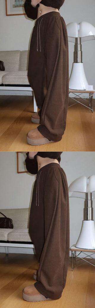 Planning Fleece-lined Corduroy Side Pintuck Training Pants - 4 Colors