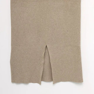 Long knit skirt