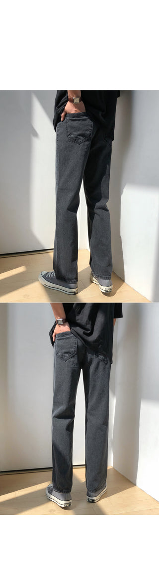 Straight black denim pants you will wear every day