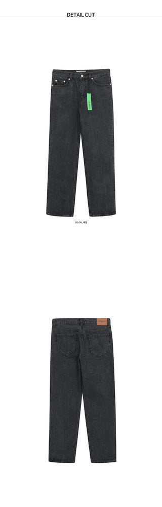 Straight black denim pants you will wear every day