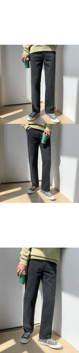 Straight black denim pants you will wear every day