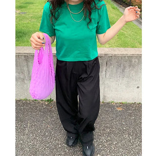 colorful cherry bomb crop t