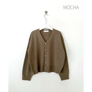 (10 colors) Autumn Layered V-Neck Loose Fit Knit Cardigan