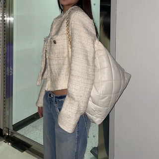 (2 colors) Quilted Chain Bag