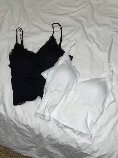 Camisole with built-in cap