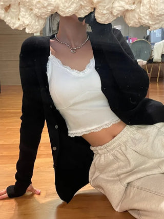 Camisole with built-in cap