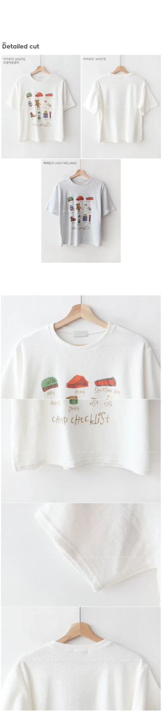 Unique Print Short-Sleeved T-Shirt