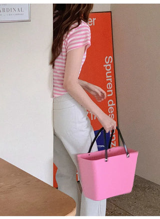 Striped short-sleeved T-shirt