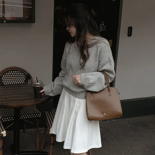 (Over 10,000 sold) V-neck knit - 5 colors