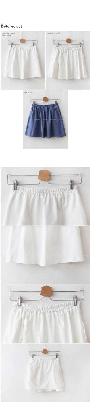 Flared mini skirt