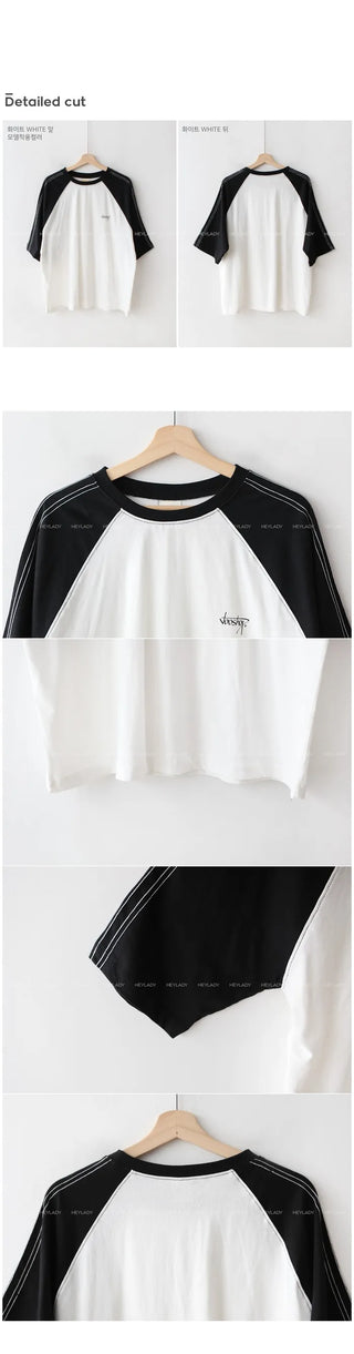 Raglan Box Short-Sleeve T-Shirt