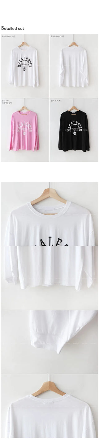 Lettering Oversized T-Shirt