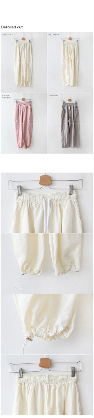 Basket elastic pants