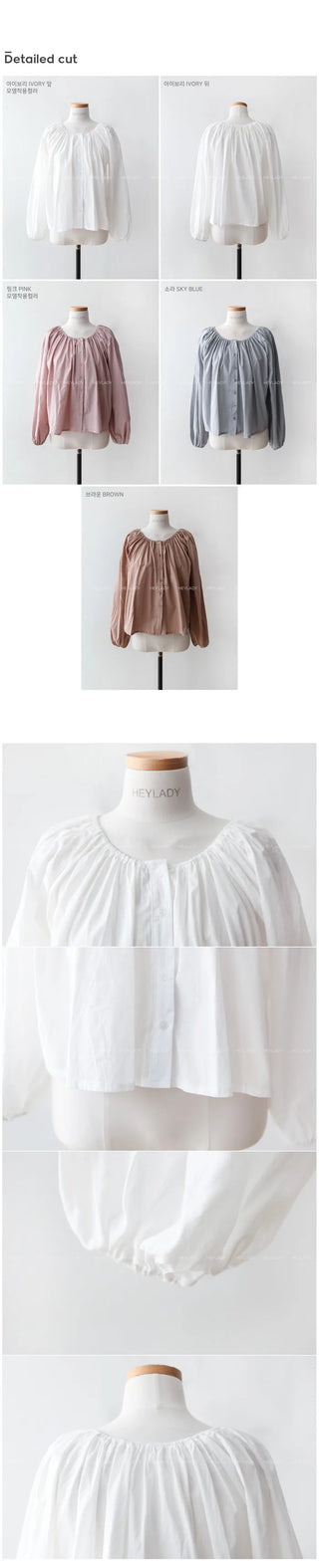 Shirred blouse