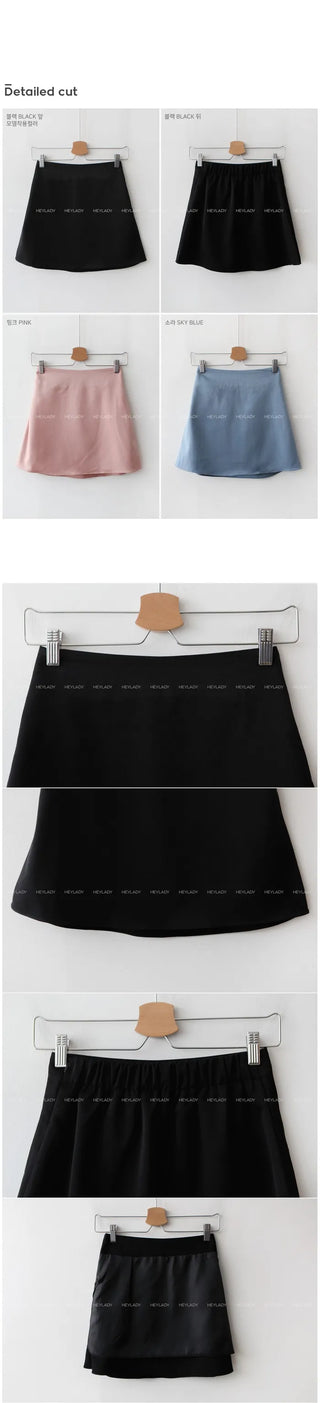Polyester mini skirt
