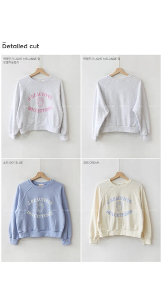 Printed sweatshirt long-sleeved T-shirt