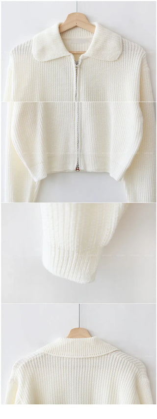 Colored knit hoodie