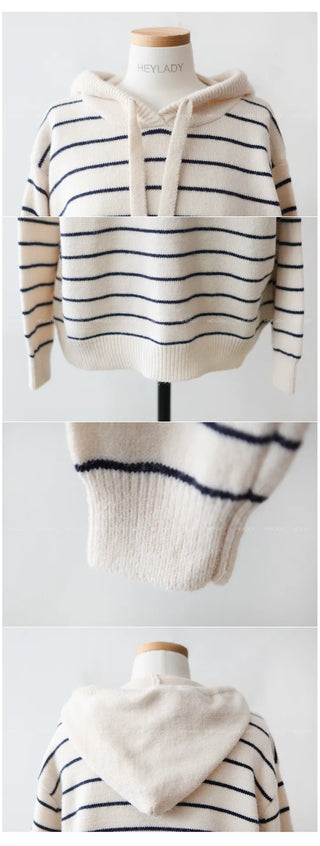 Striped Hooded Knit