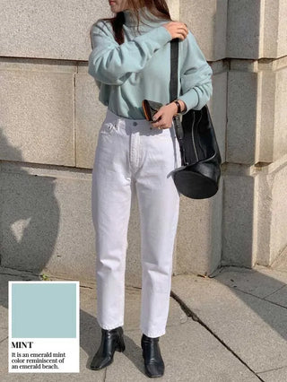 Mond Wool Turtleneck Knit (Mint)