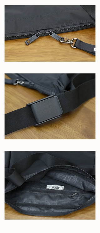[unisex] Steel Keyring Zipper Shoulder Bag