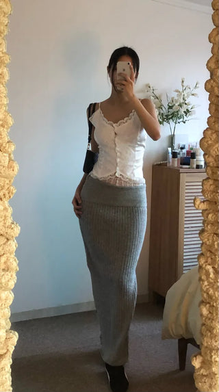 Basic knit skirt