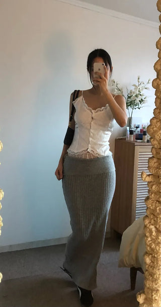 Basic knit skirt