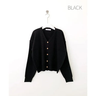 (10 colors) Autumn Layered V-Neck Loose Fit Knit Cardigan