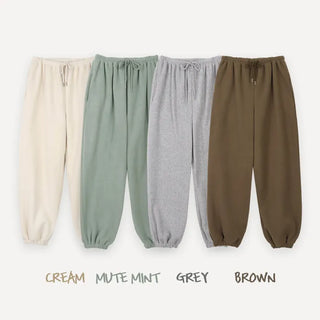 (Basic/Long) Double Fleece Jogger Pants (4 colors)