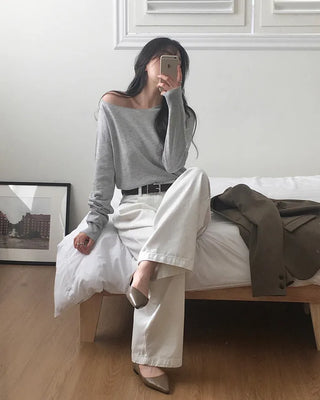 (6 colors) Chamomile Slim Knit