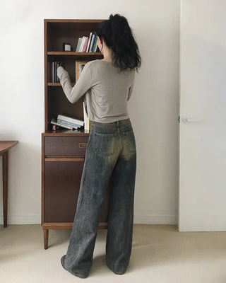 Wide Daily Denim Pants