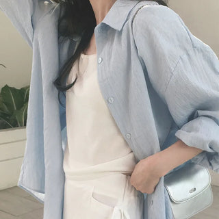 (short/long) Slim Cotton Shirt - 5 colors