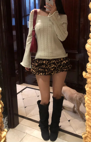 Leopard print shorts