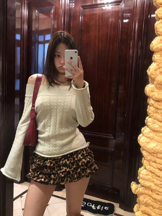 Leopard print shorts