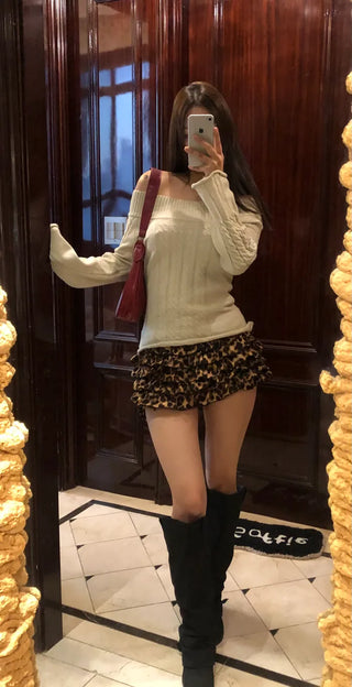 Leopard print shorts