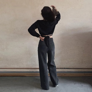 Charcoal denim pants