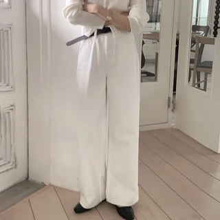 (Basic/Long/Over 10,000 sold) Wide Cotton Pants - 4 sizes