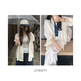 (short/long) Slim Cotton Shirt - 5 colors
