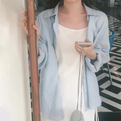(short/long) Slim Cotton Shirt - 5 colors