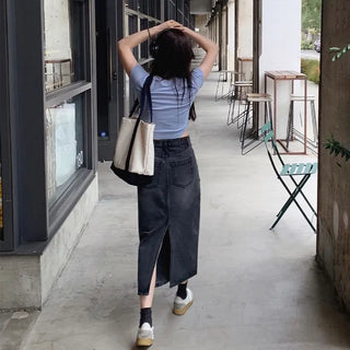 Denim long skirt - 4 sizes