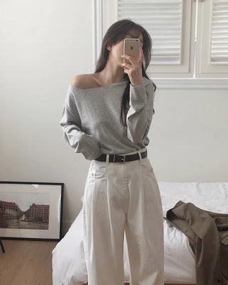 (6 colors) Chamomile Slim Knit
