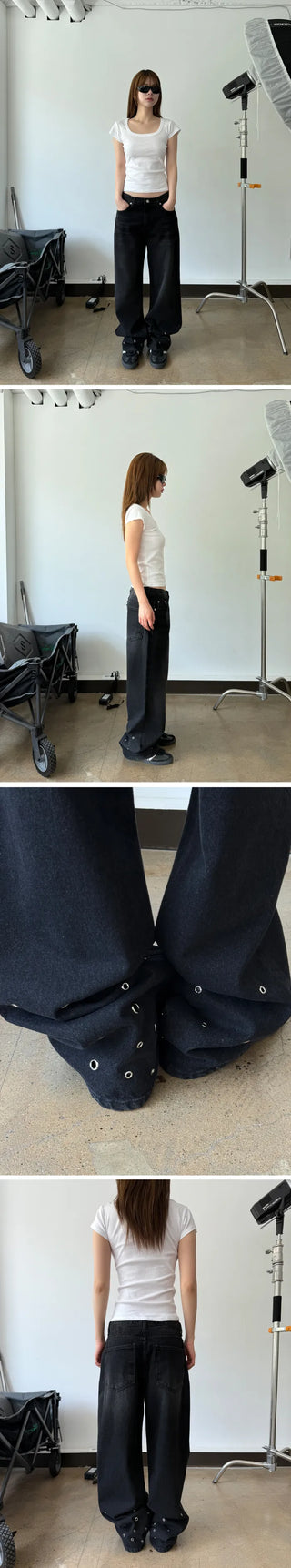 square neck silm T