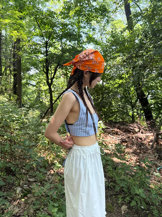 elly frill bermuda pants