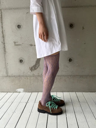 flower garter netting stocking