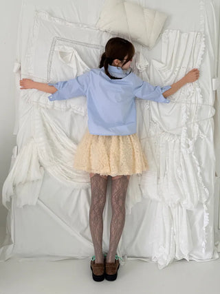flower garter netting stocking